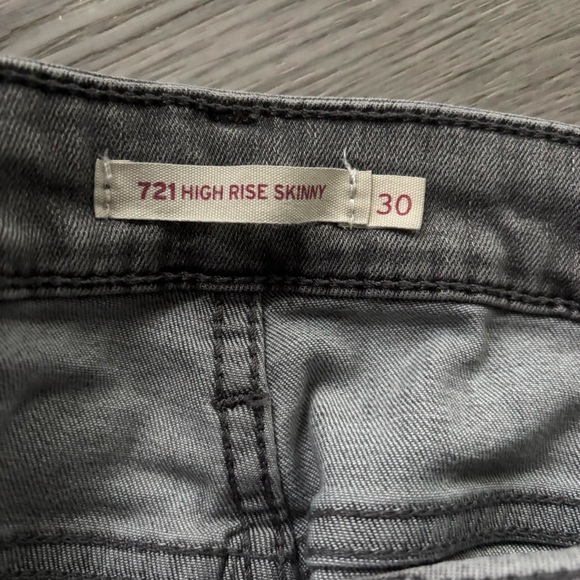 LEVI'S | 721 High Rise Skinny 30x30 Authentic Granite - Grey - Picture 5 of 7